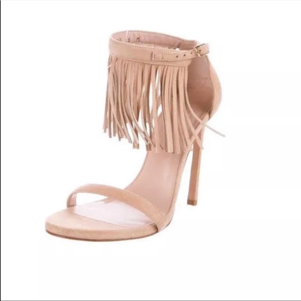 EUC Stuart Weitzman Fringe Sandal 7.5